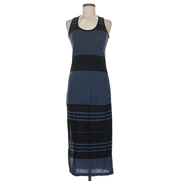 James Perse Dresses & Skirts - Standard James Perse Wide Stripe Tank Dress in Blue Black Size 1/S